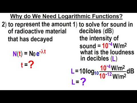 Algebra Ch 47 Logarithmic Functions 1 of 26 What is a Logarithmic Function