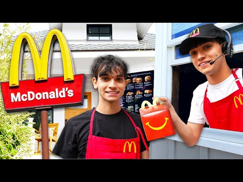 We Turned Our HOUSE into a McDonald’s DRIVE THRU