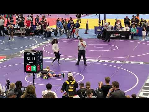 Reno Worlds 2022- 15U- 90 lbs- Round 3- Kaiya Maggini vs Payton Gines
