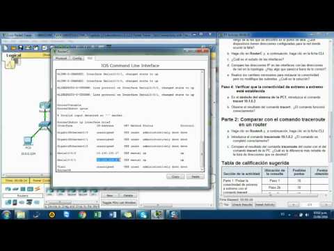 Maira Zambrano-Laboratorio Cisco CCNA_1: 11.3.2.2 Packet Tracer Test Connectivity with Traceroute