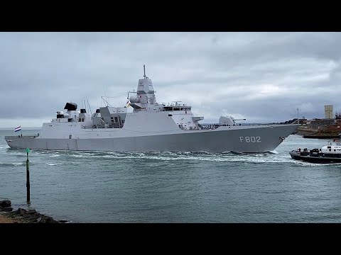 Netherlands frigate HNLMS De Zeven Provinciën arrives in Portsmouth
