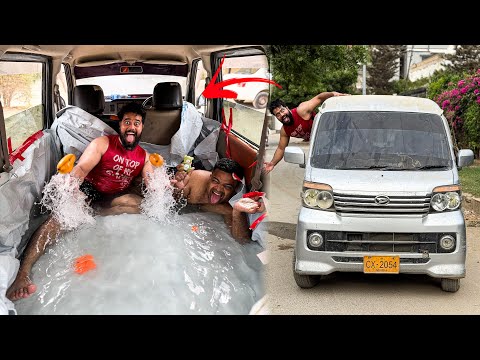 WE BUILD OUR OWN SWIMMING POOL IN CAR 🤯 | SYED FAHAD