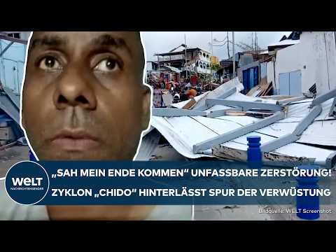 Video Thumbnail: FRANKREICH: Unfassbare Zerstörung auf Mayotte! Zyklon "Chido" hinterlässt Spur der Verwüstung