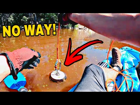 NO WAY! The Most Shocking Magnet Fishing Find EVER From My KAYAK!!