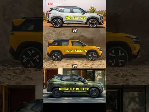 Kia Seltos vs Tata Sierra vs Renault Duster | Interior & Side Look Comparison