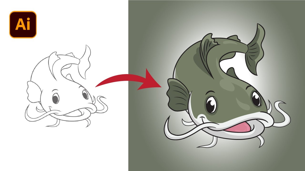 Creating a Stunning Adobe Illustrator Fish Vector Art Design