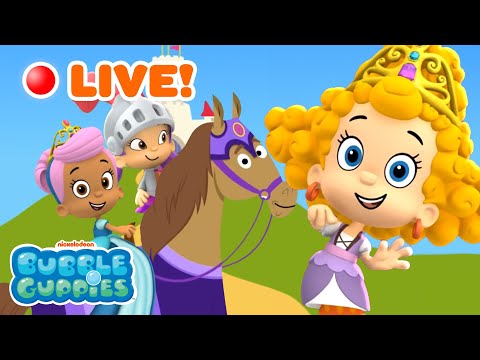 🔴 LIVE: 24/7 Bubble Guppies Animal Takeover Marathon! 🐴