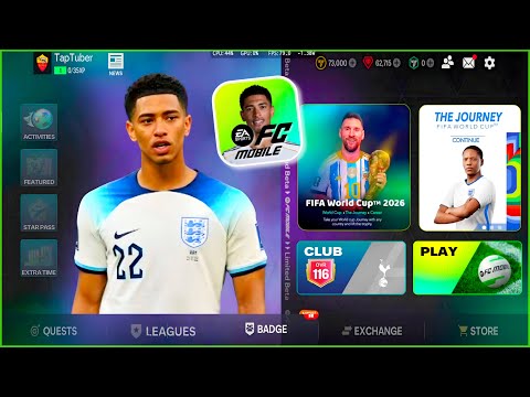 FC Mobile Beta 2026 user interface and home screen