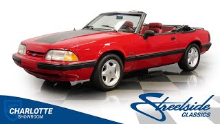 Video Thumbnail for 1991 Ford Mustang LX Convertible