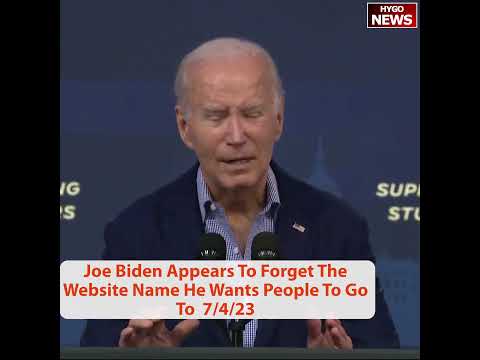 Joe Biden Appears To Forget The Website Name He Wants People To Go To