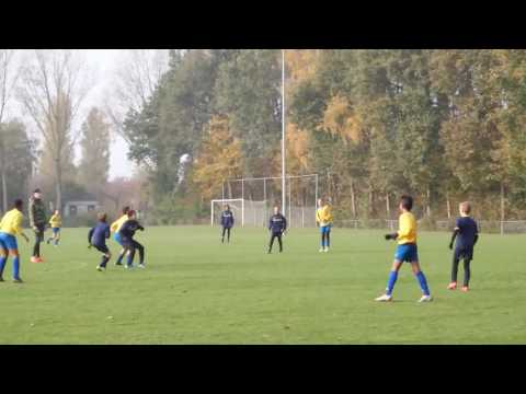 12-11-2016 Oefenwedstrijd AS80 JO12-1 vs. AS80 JO13-4