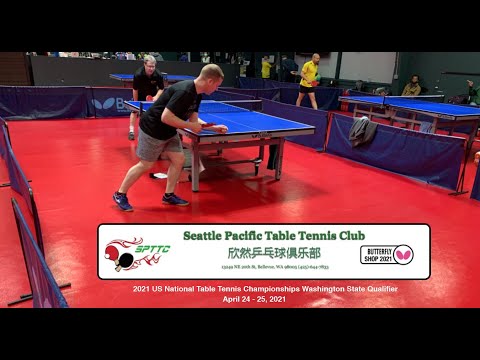 2021 US National Table Tennis Championship Washington State Qualifier - Dotson, Pirumyan, & Vlasic
