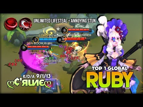 Power of Deadly Scythe, Annoying Damage with Crazy Lifesteal! ღ¢'яιиєღ Top 1 Global Ruby ~ MLBB
