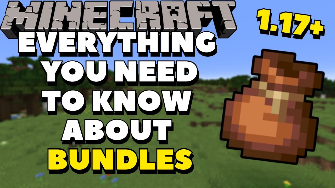 Minecraft COMPLETE Bundle Guide | Minecraft 1.17 Bundles Crafting, Using and More!