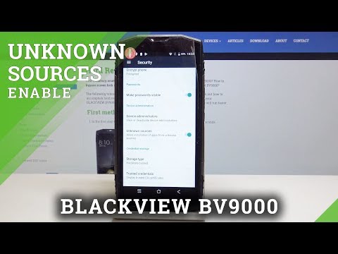 How to Enable Unknow Sources in BLACKVIEW BV9000 - Allow App Installation