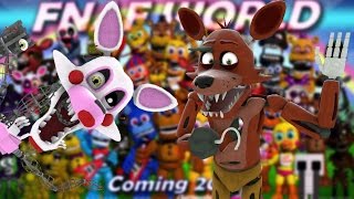 MANGLE AND FOXY REACT TO: FNAF World OST - "Battle Theme" and "Ice Cave"