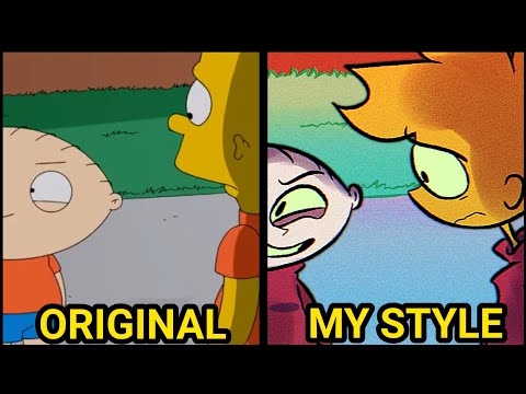 STEWIE Kidnapped BART SIMPSONS'S ENEMIES #ibispaint #capcut #fanart #simpsons #familyguy