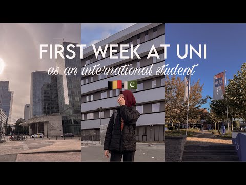 first week at uni in belgium 