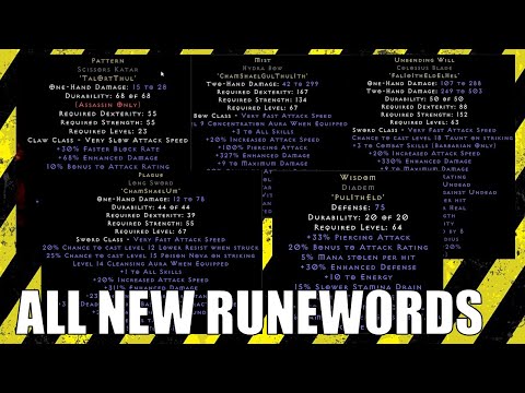Making All Patch 2.4 Runewords - Diablo 2 Ressurrected