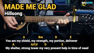 MADE ME GLAD - Hillsong (Guitar Tutorial with Chords Lyrics)