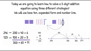 3-Digit Addition Strategies - Grades 2 & 3 Math Strategies