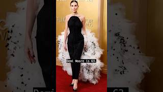 Demi Moore is 63. Schiaparelli put a keyhole on her shoe. Her dress took 7,700 hours. She owned it.