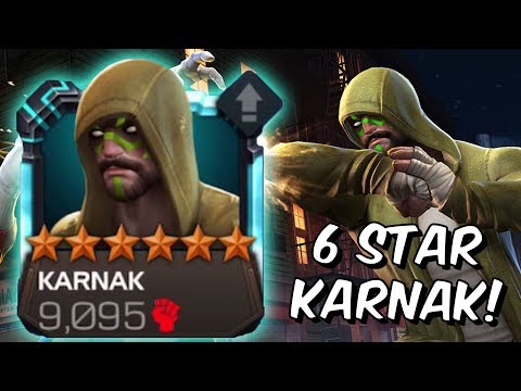 6 Star Karnak Level Up & Gameplay! - Iron Man Infinity War Takedown?! - Marvel Contest of Champions
