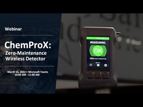 ChemProX: Zero-Maintenance Wireless Gas Detector - Webinar