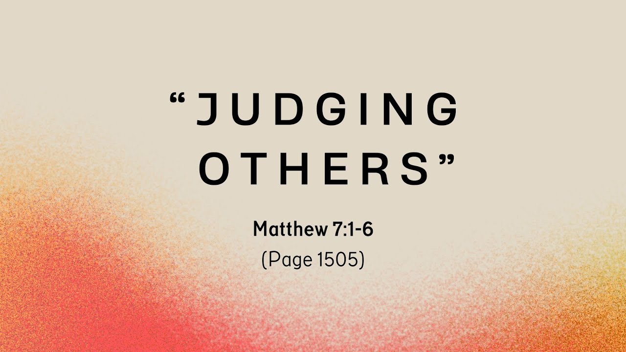 Judging Others (8.2)
