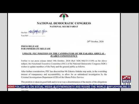 Obuasi SHTS Controversy: NDC directs accused headmaster to step aside from Juaben chairmanship race