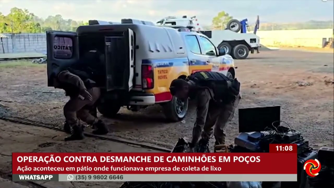 Operação descobre desmanche de caminhões em Poços de Caldas