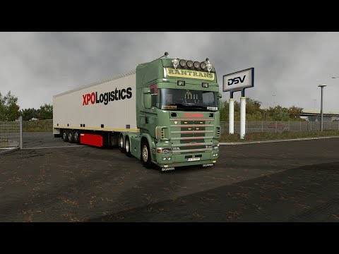 [ETS2] Euro Truck Simulator 2 1.32 - Scania 4 series 164L - Trailer Schmitz - Promods Map