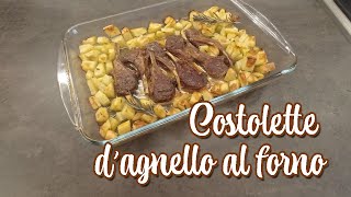 Costolette di agnello al forno con patate