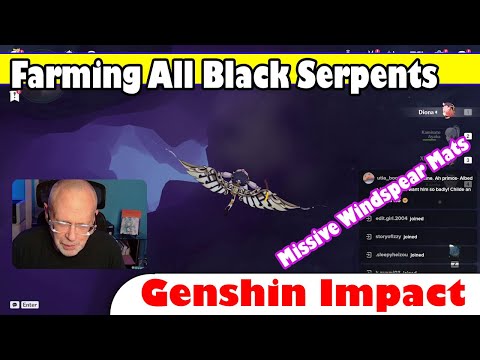 Genshin Impact Finding all the Black Serpents for Missive Windspear