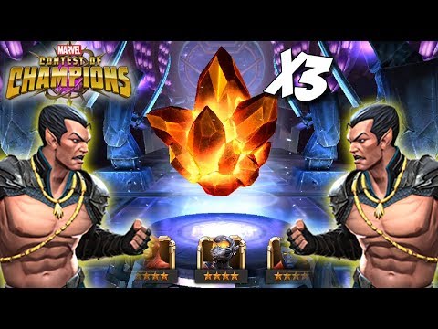 3x 4 Star Crystal Opening | Hunting Namor: Marvel Contest of Champions