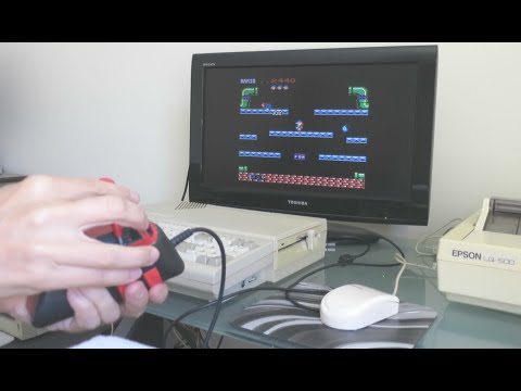 Epyx 500XJ joystick on Laser 128EX Apple II