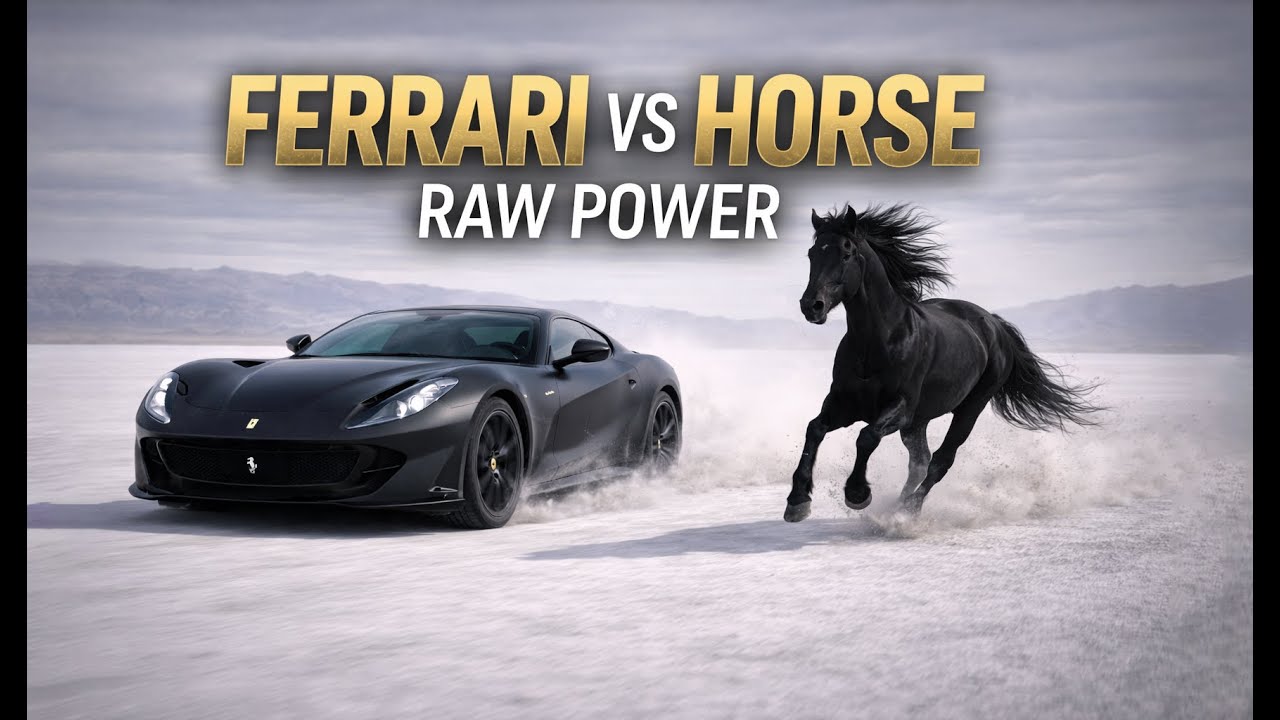 Ferrari vs Horse | Raw Power Meets Precision | Cinematic Film
