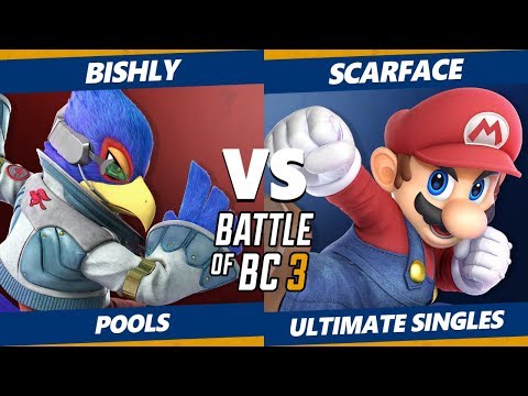 Smash Ultimate Tournament - Bishly (Falco) Vs. Scarface (Mario) BoBC3 SSBU Pools