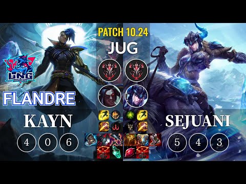 LNG Flandre Kayn vs Sejuani Jungle - KR Patch 10.24