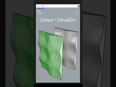 Offset vs Ribbon vs Slab Rhino Tutorial design architecture 3dmodeling rhino3d