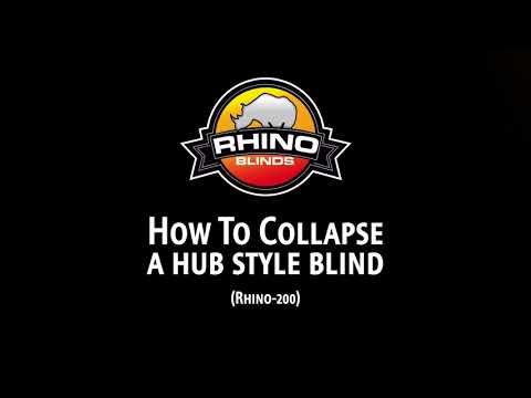 How to Set Up & Take Down a Hub Style Blind