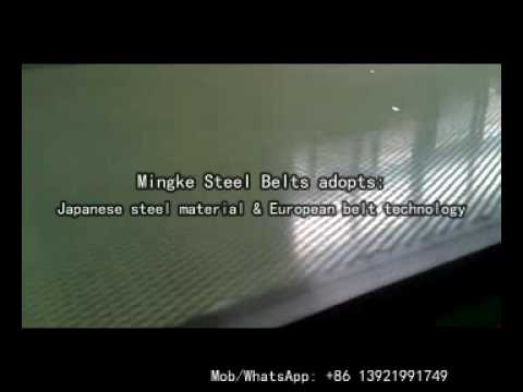 AT1200 Stainless Steel Belt for Paraffin granulator as cooling conveyor belt