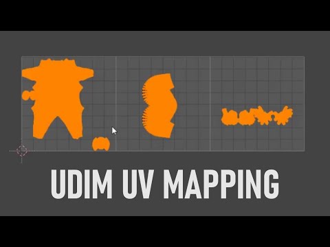 Blender Tutorial: UDIM UV MAPPING in blender 2.82a