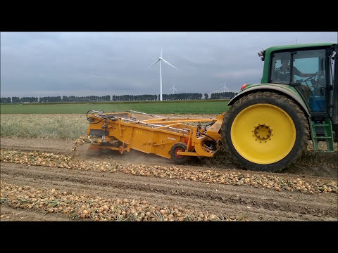 SAMON | 2.25m Onion Windrower | PVC Discharge Belts