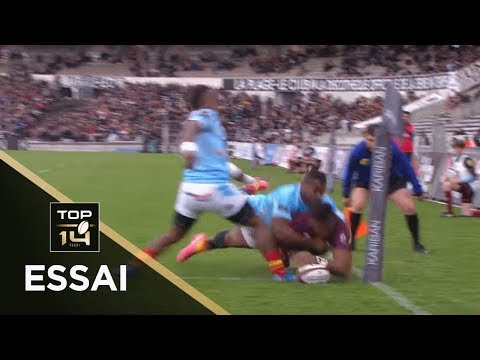 TOP 14 - Essai Seta TAMANIVALU (UBB) - Bordeaux-Bègles - Perpignan - J21 - Saison 2018/2019