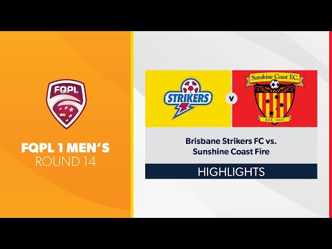 FQPL 1 Men's R14 - Brisbane Strikers FC vs. Sunshine Coast FC Highlights