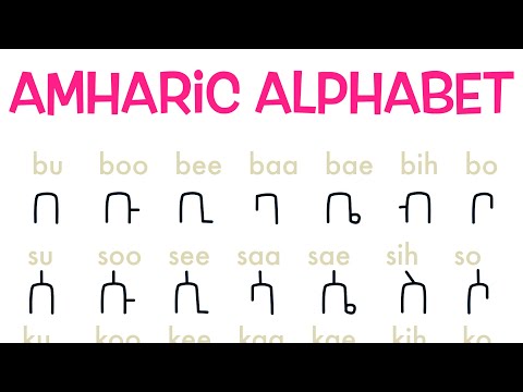 Amharic alphabet explained
