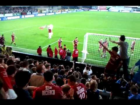 Essevee - kv kortrijk 1-0 feestje in vak X