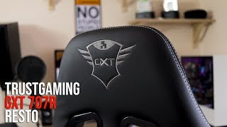 Video thumbnail for TrustGaming GXT 707R Resto GAMING CHAIR Review by LevelUP Gaming & Tech