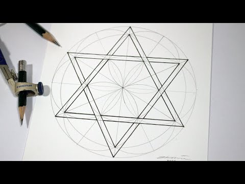 Relaxing Pentagram Mandala Drawing Process